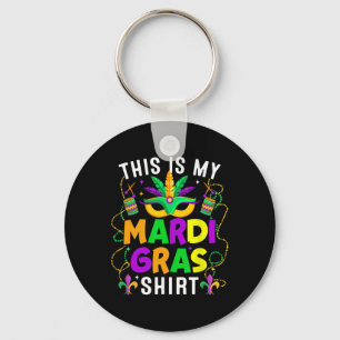 Dit Is Mijn Mardi Gras T-shirt Grappige Outfit Man Sleutelhanger