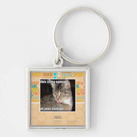 dit is mijn mening sleutelhanger (Voorkant)