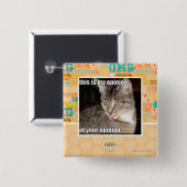 dit is mijn mening vierkante button 5,1 cm (Voorkant /achterkant)