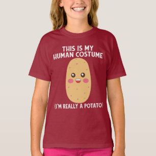 Dit is mijn menselijk kostuum. Ik ben echt een aar T-shirt