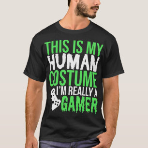 Dit is mijn menselijk kostuum. Ik ben echt een gok T-shirt