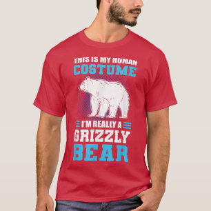 Dit is mijn menselijk kostuum. Ik ben echt een gri T-shirt