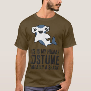 Dit is mijn menselijk kostuum. Ik ben echt een haa T-shirt