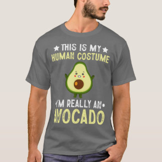 Dit is mijn menselijke kostuum... echt een avocado t-shirt