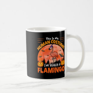 Dit is mijn menselijke kostuum, echt een flamingo koffiemok