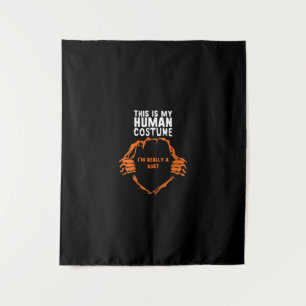Dit Is Mijn Menselijke Kostuum Geit Cadeau Wandkleed