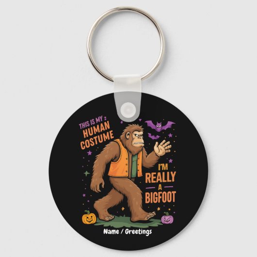Dit is mijn menselijke kostuum ik ben echt een Big Sleutelhanger (Voorkant)