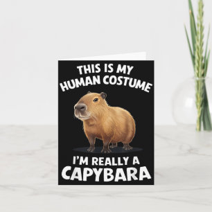 Dit is mijn menselijke kostuum ik ben echt een cap kaart