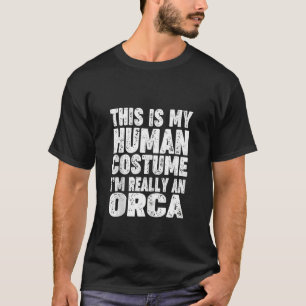 'Dit is mijn menselijke kostuum, ik ben echt een o T-shirt