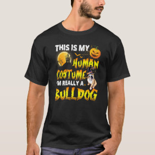 Dit is mijn menselijke kostuum... ik ben echt een t-shirt