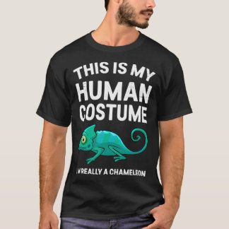 Dit is mijn menselijke kostuum in een Chameleon T-shirt