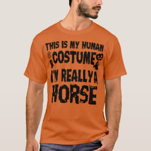 Dit is mijn menselijke kostuum in een echte paarde t-shirt