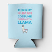 Dit is mijn menselijke kostuum - Llama Edition I Blikjeskoeler (Voorkant)