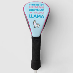 Dit is mijn menselijke kostuum - Llama Edition I Golfheadcover