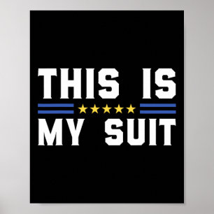 Dit Is Mijn Pak Grappige Oekraïense Vlag Zelensky Poster