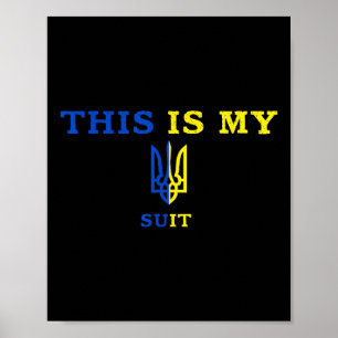 Dit is mijn pak, ik speel geen kaarten, leuk poster