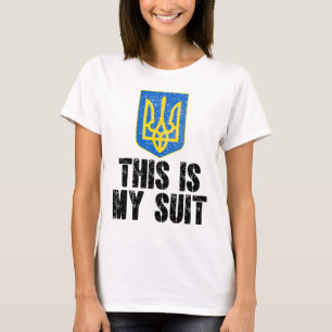 Dit Is Mijn Pak Ondersteun Oekraine Trident Oekraï T-shirt