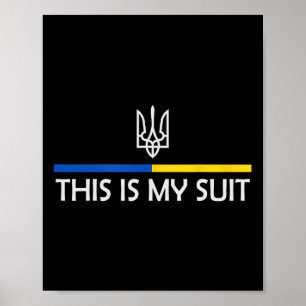 Dit Is Mijn Pak Steun Zelensky Oekraïense Steun Poster