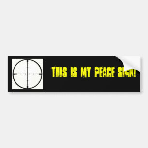 Dit is mijn PEACE-teken! Bumpersticker