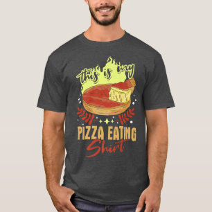 Dit is mijn pizza die Fast Food eet T-shirt