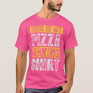 Dit is mijn Pizza die Pizzaholic Italiaanse Pizza T-shirt
