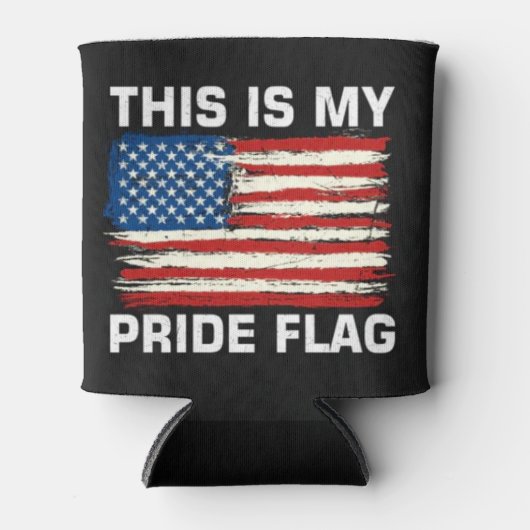 Dit is mijn Pride Flag American Flag Koelbox Blikjeskoeler (Voorkant)