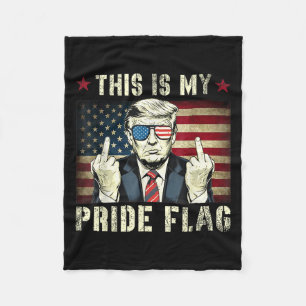 Dit is mijn Pride Flag USA American Patriotic Fleece Deken