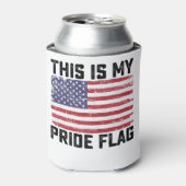 Dit is mijn Pride vlag USA Blikjeskoeler (Blikje Voorkant)