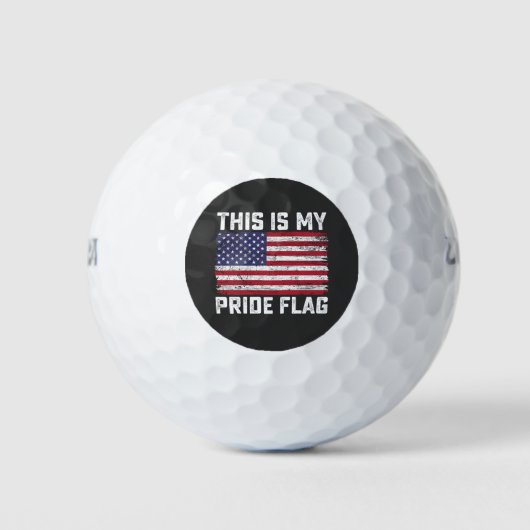 Dit is mijn Pride vlag USA Golfballen (Voorkant)