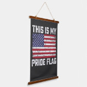 Dit is mijn Pride vlag USA Hangend Wandkleed (Gebogen)