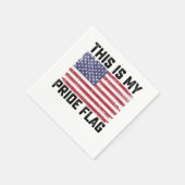 Dit is mijn Pride vlag USA Servet (Hoek)
