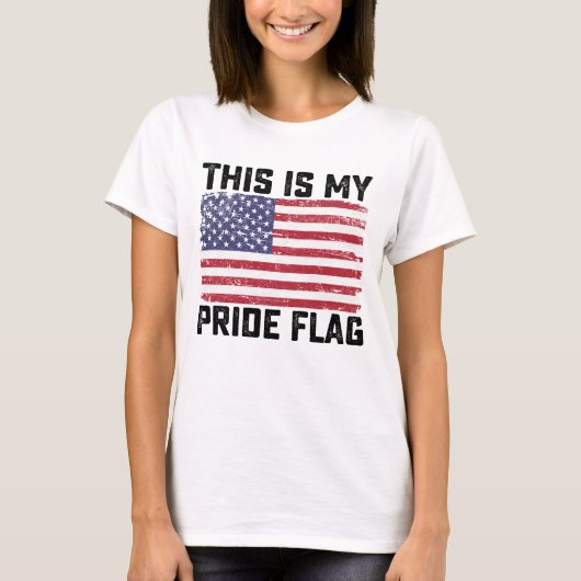 Dit is mijn Pride vlag USA T-shirt (Voorkant)