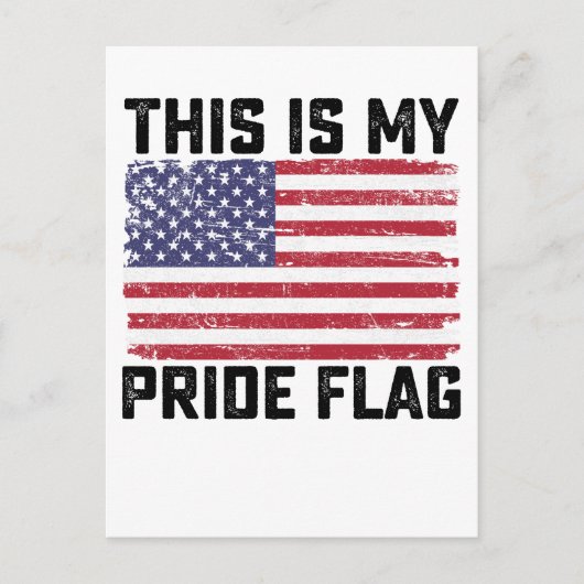 Dit is mijn Pride vlag USA Uitnodiging Briefkaart (Voorkant)