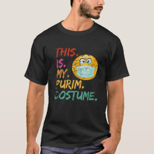 Dit is mijn Purim Costume Funny Jewish Face Mask D T-shirt