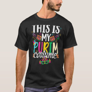 Dit is mijn Purim Costume Jewish Happy Purim Day 2 T-shirt