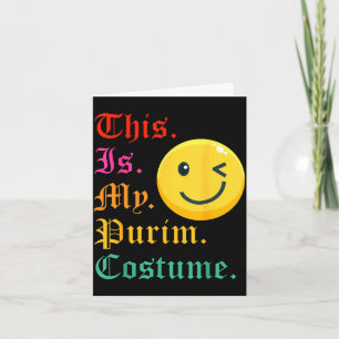 Dit is mijn purim kostuum grappig joods kaart