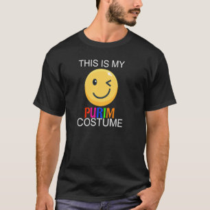 Dit is mijn Purim kostuum Grappige Joodse Gezichts T-shirt