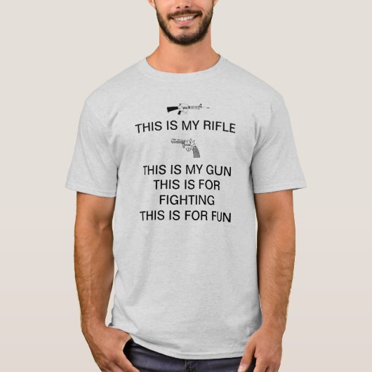 DIT IS MIJN RANS DAT DIT MIJN PISTOOL IS T-SHIRT (Voorkant)