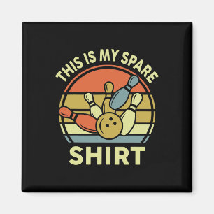 Dit is mijn reserve Shirt Bowling-shirt Retro Funn Magneet