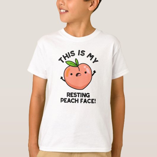 Dit is mijn rustperzik gezichtspun t-shirt (Voorkant)