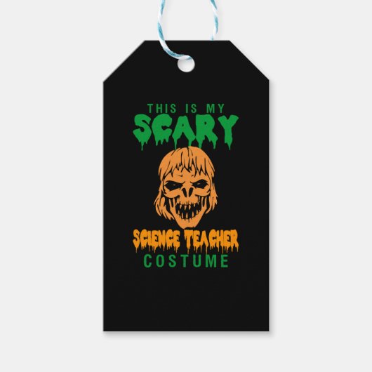 Dit is mijn Scenary Science Teacher Costume Hallow Cadeaulabel (Voorkant)