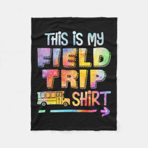 Dit is mijn schooldagtrip 2025 Tie Dye Matc Fleece Deken