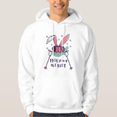 Dit is mijn Ski Suit Skiing Rabbit met skistoppen Hoodie (Voorkant)