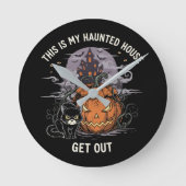 Dit is mijn spookhuis ronde klok (Voorkant)