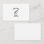 Dit is mijn strandbestrijdend shirt visitekaartje (Voorkant / Achterkant)