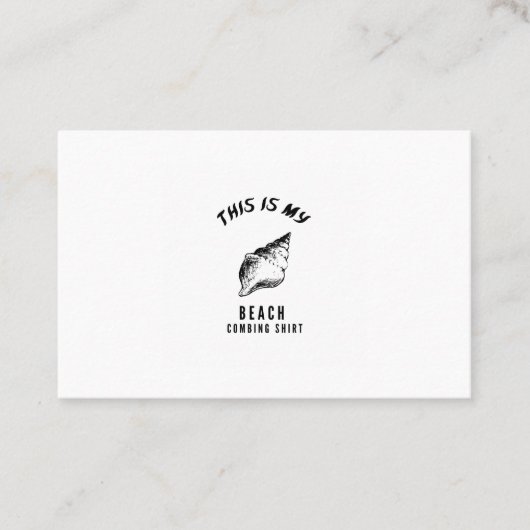 Dit is mijn strandbestrijdend shirt visitekaartje (Voorkant)