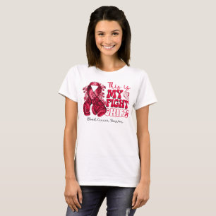 Dit is mijn strijd tegen bloedkanker krijger t-shirt