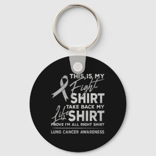 Dit is mijn strijd tegen longkanker Awareness Supp Sleutelhanger