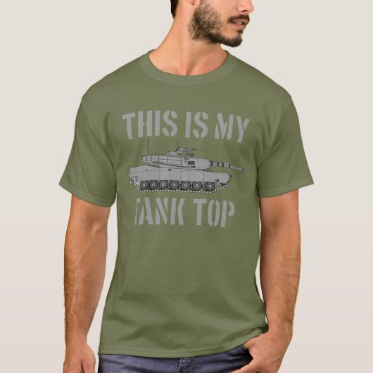 Dit is mijn Tanktop Abrams Tank Funny Military (Voorkant)