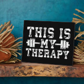 Dit is mijn therapie - Gym Workout Inspirerend Fotoplaat (Zijkant)